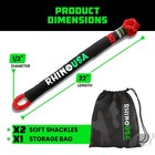 Rhino Usa Synthetic Soft Shackle Rope 1 2  X 22   44 050lb Break Strength  2pc