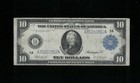 Sc 1914  10 Boston  Ma Frn Federal Reserve Note Blue Seal  352a 