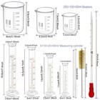 Set Of 11 Laboratory Glassware Set Science Lab Chemistry Beaker 50 100 250ml