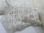Vintage Flat Lace Lot off Original Vintage Roll- floral Lace  crocheted Lace  13