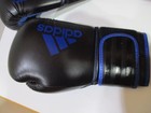 Adidas Hybrid 80 Aeroready Boxing Gloves Adih80 - 12oz - Black blue New