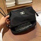 Beaute Cosmetic Makeup Bag Pouch Clutch Sparkling Black