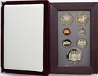 1992 Prestige Proof Set Olympics Silver Dollar W  Box   Coa