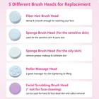 5 In 1 Electric Face Brush Facial Cleansing Brush Face Washing Device Handheld  
