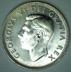 1950 Canada Silver Twenty-five Cents 25c Canadian Quarter Uncirculated Coin Bu