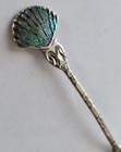 Sterling Silver Abalone Inlay  Fan Spoon  - Souvenir