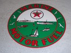 Vintage Texaco Marine Motor Fuel  boat 11 3 4  Porcelain Metal Gasoline Oil Sign
