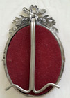 Oval Pewter Picture Frame - Elias - Free Standing - Art Nouveau