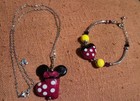 Disney   Arribas Brothers Double Sided Mickey   Minnie Necklace And Bracelet 