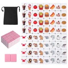  2 Players Mahjong Block Set  Mahjong Tile Game With 66 Premium Pink