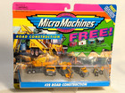 Nip minis Micro Machines Road Construction  32 Crane Semi Backhoe Dumptruck Crew