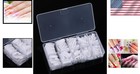 500pcs White French Nail Tips Fake Acrylic Artificial False Nails Box Short S   