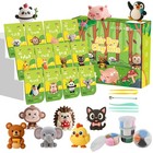 Air Dry Clay Kit 12 Animals Modeling Clay For Kids Sculpting Tools Set Art Gift