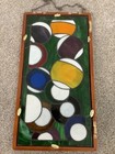 Vintage Custom Made Stained Glass Billiard Table Hanging By Artist Louis Dicarlo