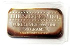 Silver Chief Washakie Shoshone Tribe 20g 999fine  superb Natural Colors  Art Bar