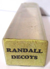 Vintage Randall Decoys Hand Made Ice Fishing Spearing Decoy Lure Box   Box Only