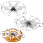Stainless Steel Pie Cutter   Cake Marker - 10 6  Round Slicer  Rust Proof  8 6 S