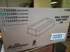  4 case  Continental 7325bk Black Drop-shot Lid For Wall Hugger Receptacle