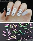 Top Czech Crystal Rhinestone Drop Raindrop Flatback Nail Art Decoration 3x10mm