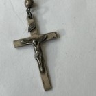 Vintage Sterling Silver  925 Rosary Beads In Clean Design