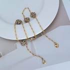 New  Tory Choker Gold Necklace With Jewelry Pouch Size Length  38cm