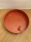 Montblanc Large Round Desk Tray Coral Red Lacquer Emblem 8 Inches  300