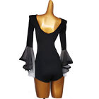 New Women Top For Latin Salsa Cha Cha Tango Ballroom Dance f585 Black red