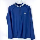 G fore Ocean Course Kiawah Logo Navy Guard With White Accents 1 2 Zip Jacket