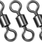 50 200pc Stainless Barrel Fishing Swivel Rolling Swivel With Solid Ring 9 1320lb