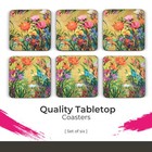 Pimpernel Martha s Choice Floral Coasters - Set Of 6 Cork-backed Drink Mats
