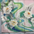 Furisode Kimono  j499 Long-sleeved Hand-painted Yuzen  Gold-plated Embroidery  P