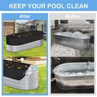 2x 3x8 Foot Oval Stock Tank Pool Cover Water Trough Cover With Zipper