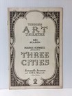 Vintage 1938-39 Yiddish Art Theatre New York Program Three Cities By Sholem Asch
