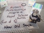 Augat Alcoswitch M6270-0 Keyed Selector Switch New Old Stock  lot Of 5 