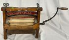 Antique Wood Universal Horse Shoe Brand Clothes Wringer W hand Crank  361e Nice 