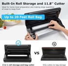 Food Vacuum Sealer Machine 10-in-1 With Bag Storage up To 20ft  Vs02  Vs02 