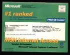 Msn Microsoft Version 2 6 Internet Access Cd - Still Sealed Explorer 4 0