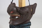 Menpo  mask  W kiritsukekozane Mendare Of Yoroi  armor    Edo   8 3    7 1    4 7 