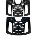 Rear Window Louvers Sun Shade Cover For Dodge Charger 2011-2023 Glossy Black
