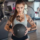 12 Sheets Large Chicano Temporary Tattoos  Cholo And Chola Multiple  Black 