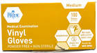 Med Pride Powder-free Vinyl Exam Gloves - Medium - 100 Count