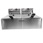 Wyueeee 12l Commercial Electric Deep Fryer Dual Tank 5000w Stainless Steel