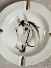 Vintage Large Horse Ashtray Decorative Plate Wall Decor Trinket Dish Equestrian