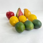 Realistic Artificial Fake Fruit  lot Of 9  Apple Pears Lemons Limes Home Decor