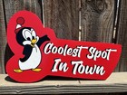 Coolest Spot In Town Handmade Sign 