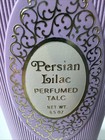 Vintage Persian Lilac Perfumed Talc 3 5oz 1 2 Full Bottle Only Rare April Shower
