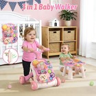 3 In 1 Baby Walker And Activity Center For Girl  Learning To Walk  Sit To Sta   