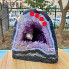 5 82lb Natural Agate Amethyst Geode Quartz Cluster Crystal Cathedral Specimen