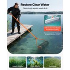 Uimoso Lake Weed Roller And Rake Tool 18ft For Clearing Weeds In Lakes And Ponds