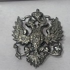 Russian Imperial Double Headed Eagle Pin   Badge - Military